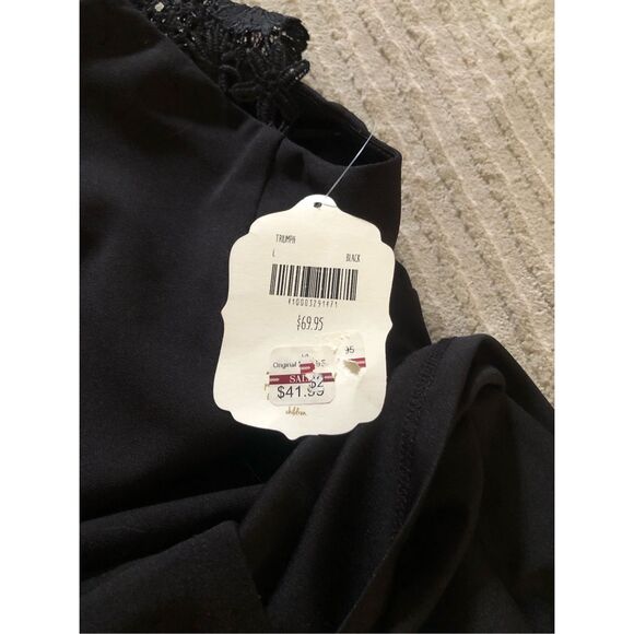 NWT Altar’d State Black Sleeveless Lace Neck Dress Size L - Picture 13 of 13